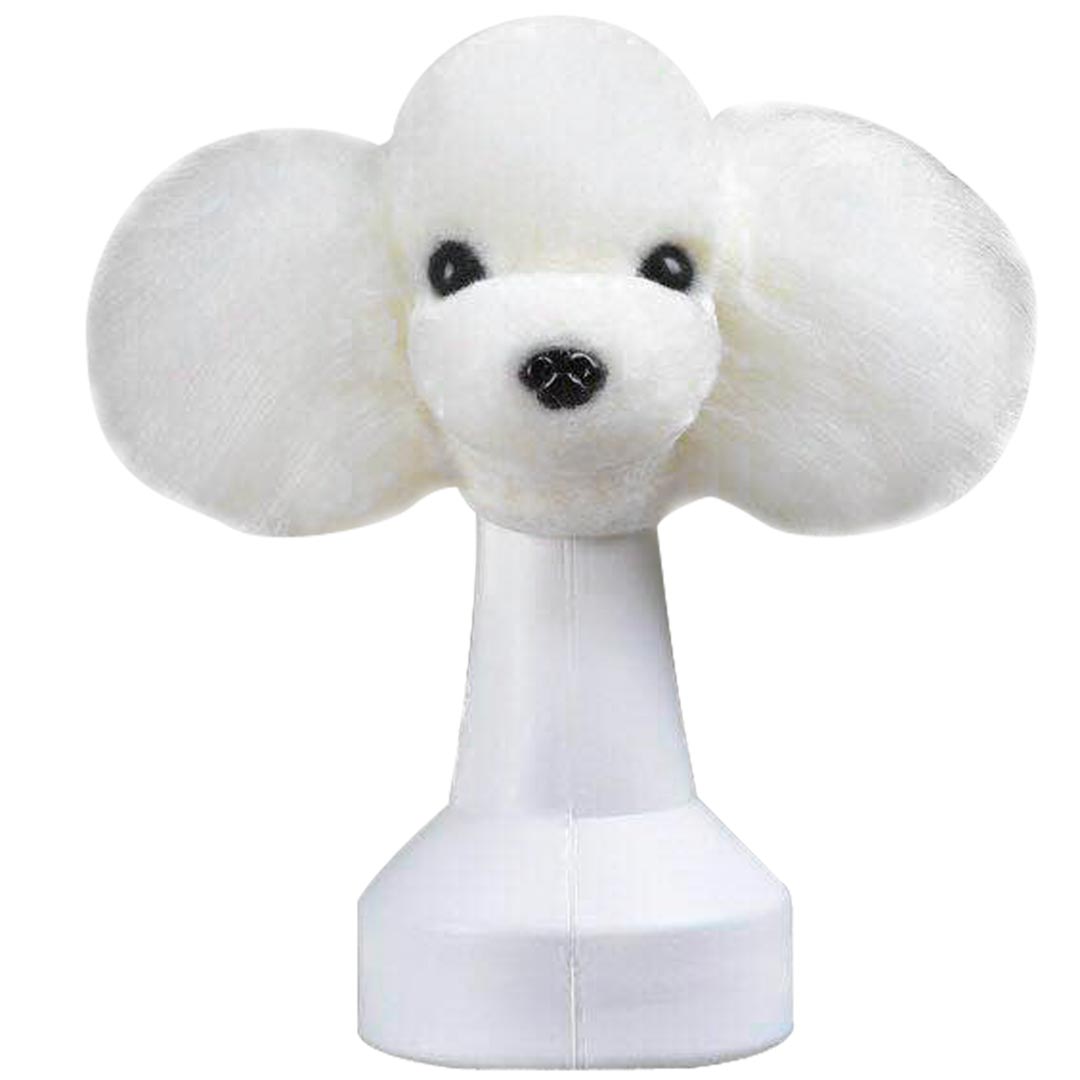 White fur for training dog - dog head.