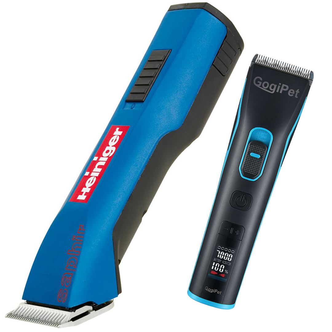 Heiniger Saphir and GogiPet Orate cordless dog clippers economy set