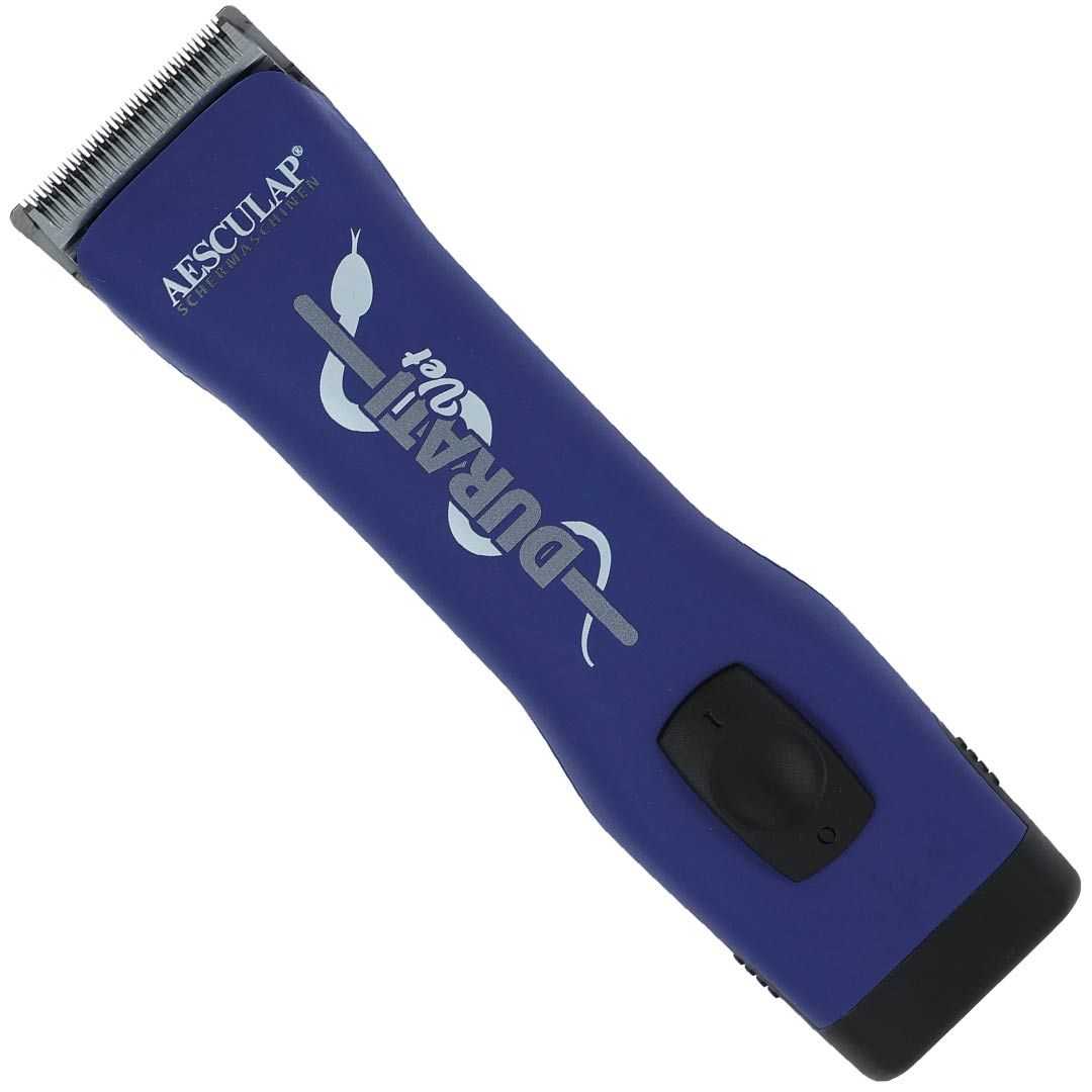 Aesculap Durati VET battery clipper in soothing midnight blue