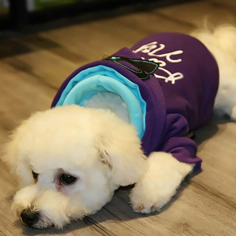 Beautiful, warm dog sweater purple
