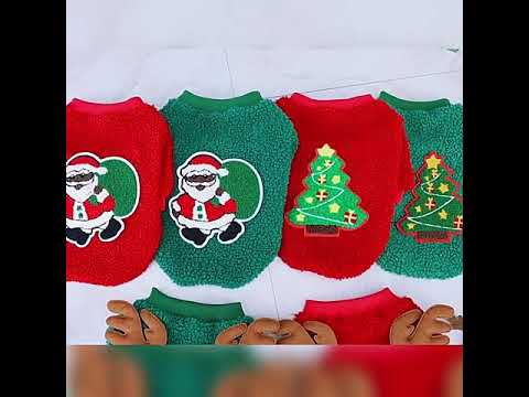 Christmas Tree Dog Sweater - Red Christmas Tree Pullover
