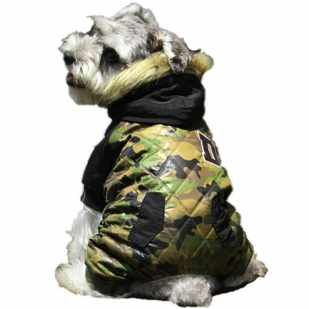 Warm Camoulfage dog parka - Army outfit