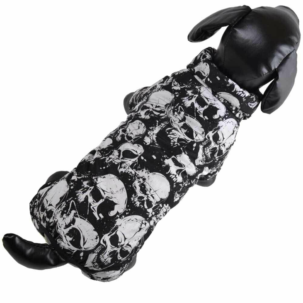 Warm dog clothes with skulls