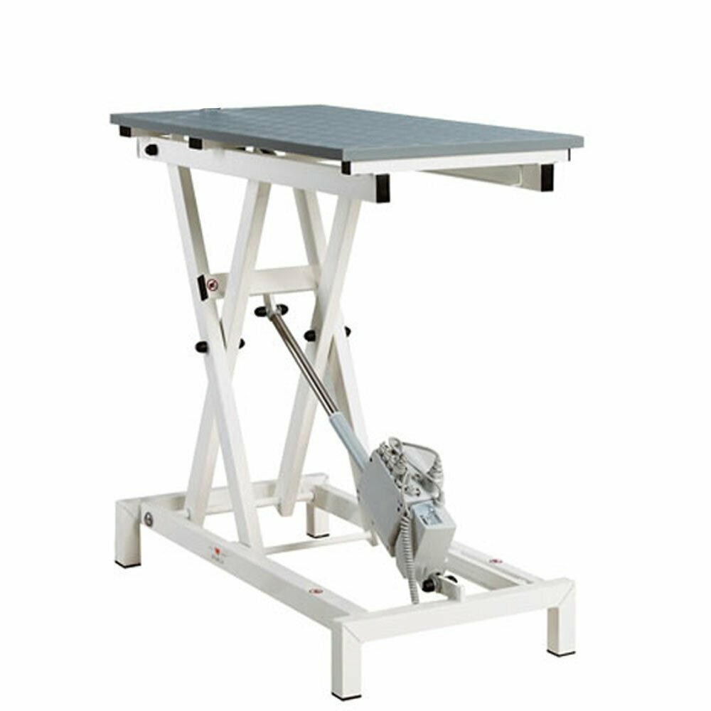 good, electrically height-adjustable grooming table as dog barber