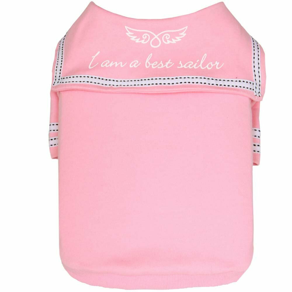 Cotton Double jersey Sailor shirt Pink by GogiPet