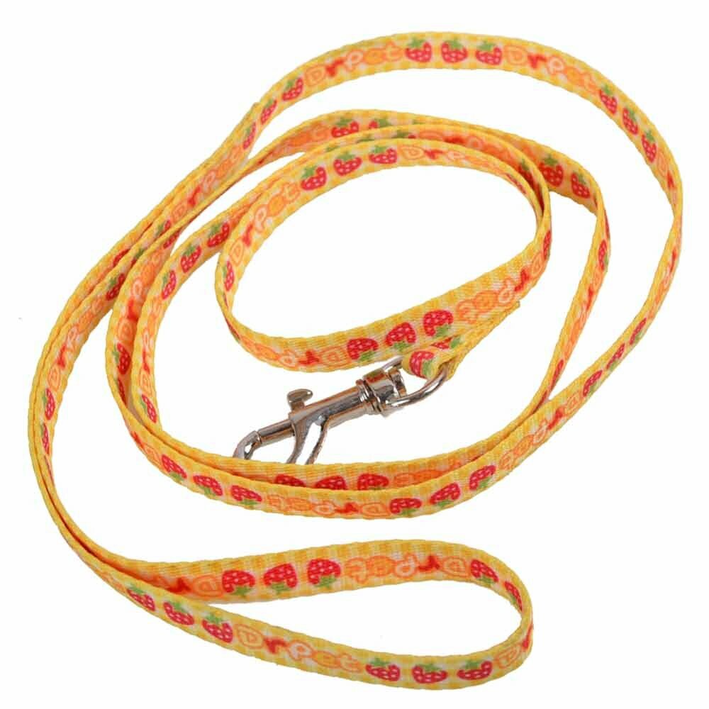 Extra light dog leash for small dogs yellow