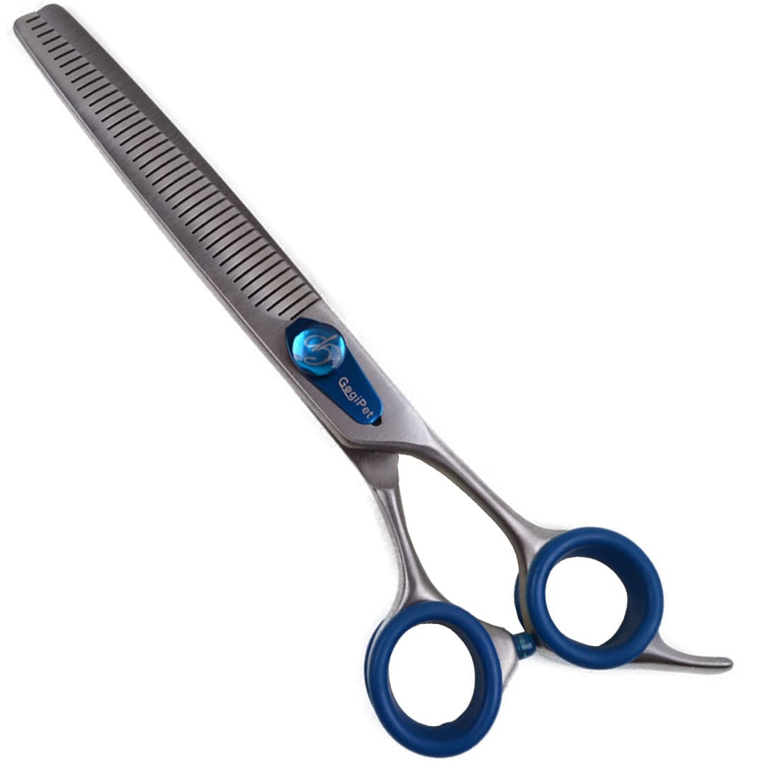 Single sided thinning scissors 18 cm, 40 teeth, fine blender scissors