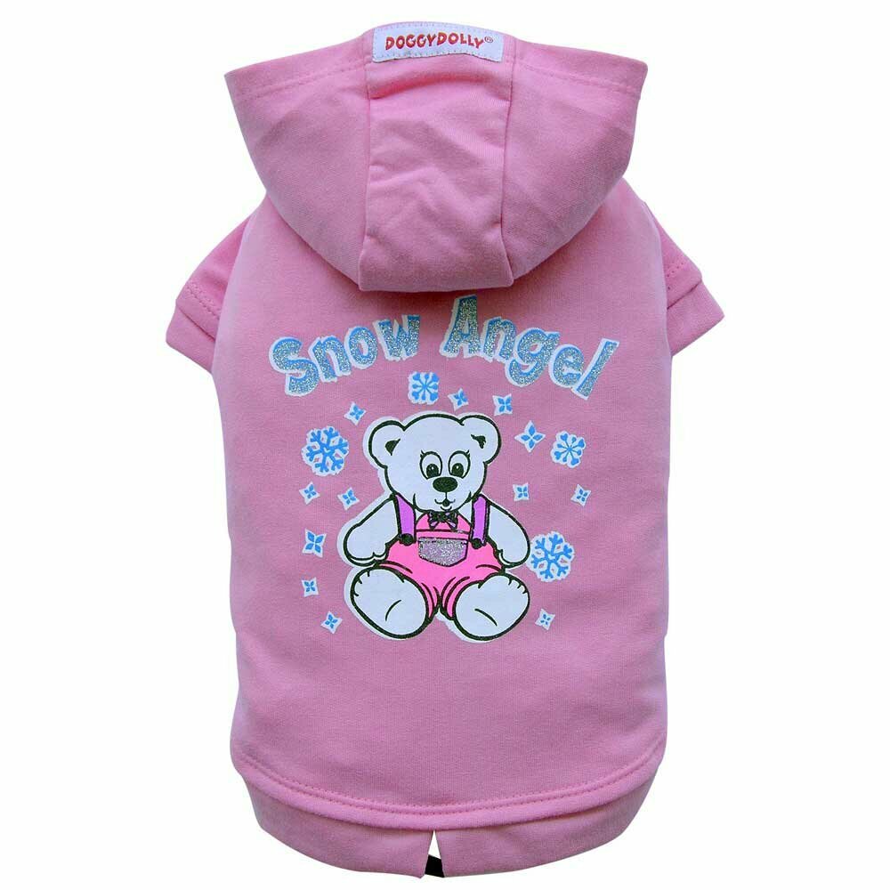DoggyDolly dog pullover Snow Angel Pink