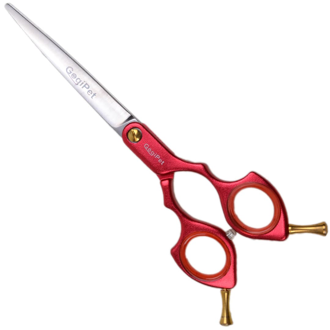 GogiPet hair scissors, the lightweight with aluminium handle straight 17 cm