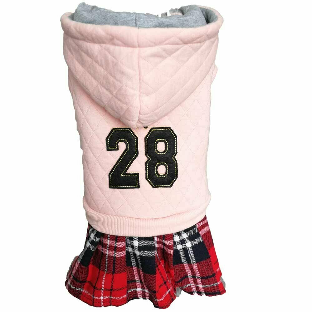 Warm dog clothes - Pink dog dress from GogiPet