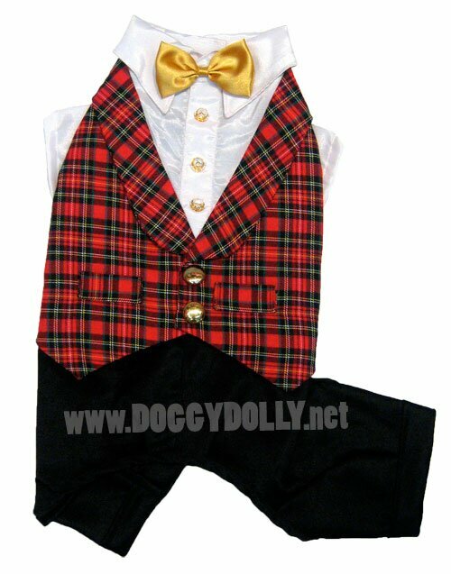 DoggyDolly dog suit tartan - DoggyDolly ST007
