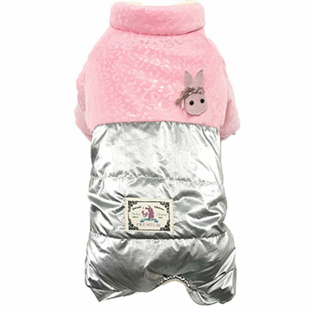 Dog Overall Silver Donkey - Warm Dog Clothes