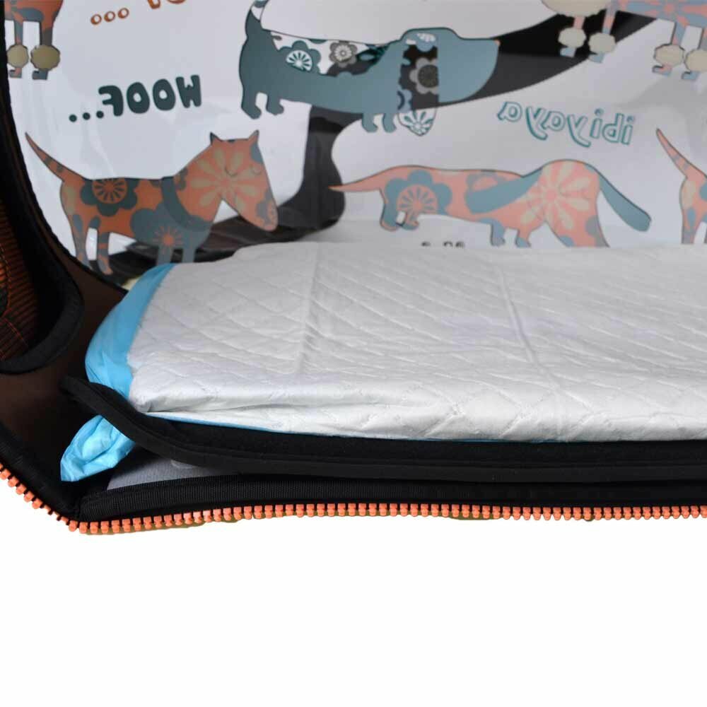 System floor mat on the dog diapers can be easily installed