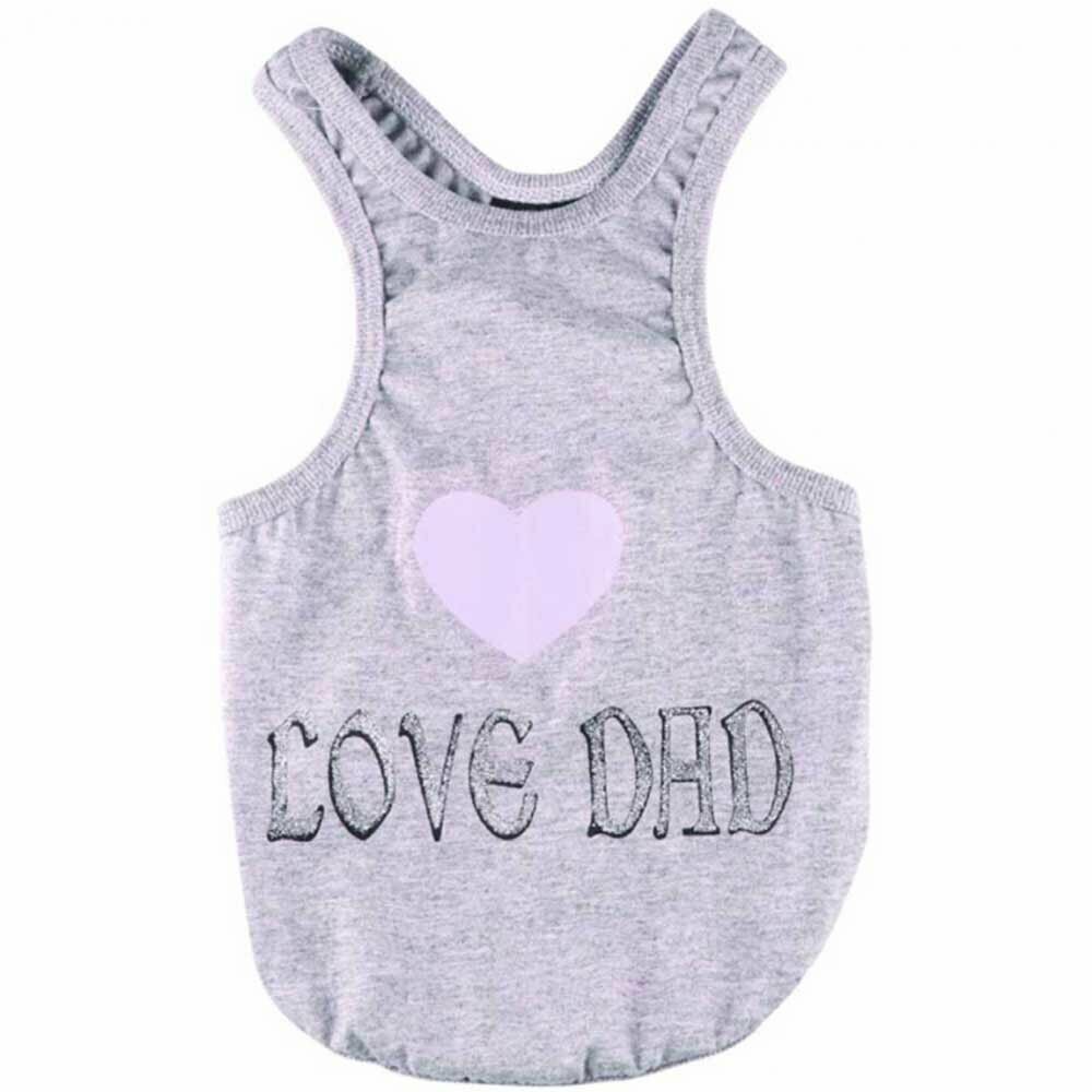 DoggyDolly Tanktop I Love Dad for Pugs and Co.