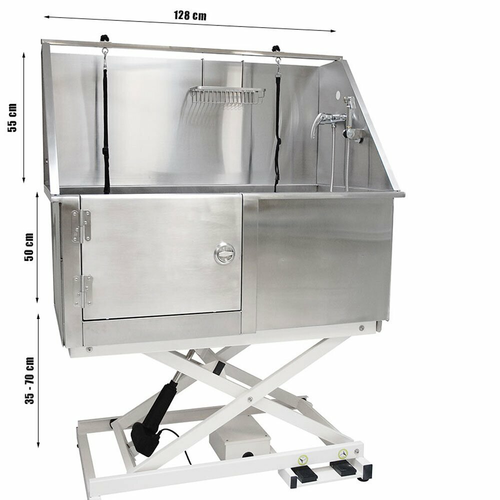 Professional Delux dog bathtub made of stainless steel
