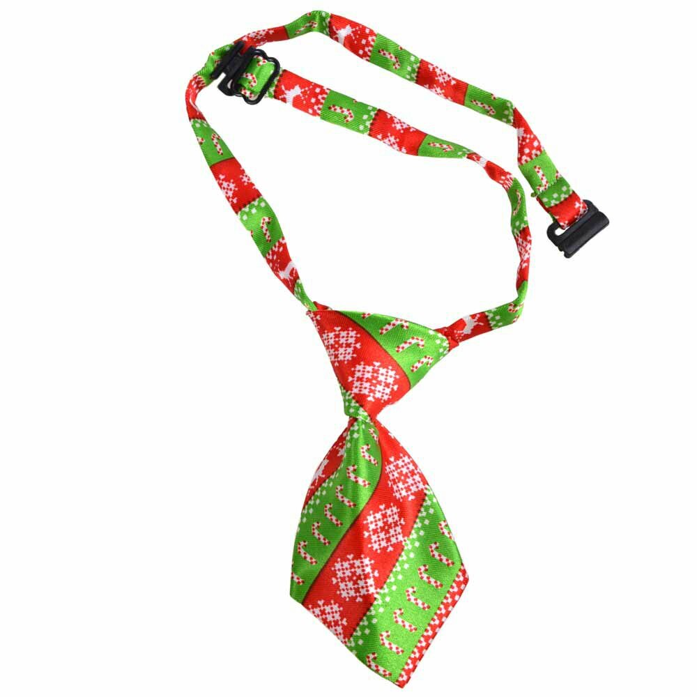 Christmas tie for dogs green red by GogiPet