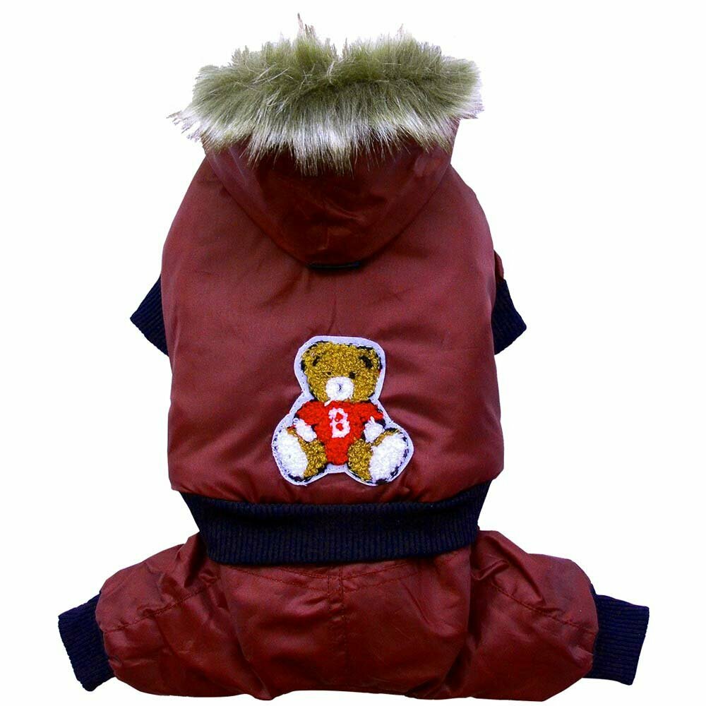 DoggyDolly W076 - red Eskimo with 4 feet of snow suit for dogs  