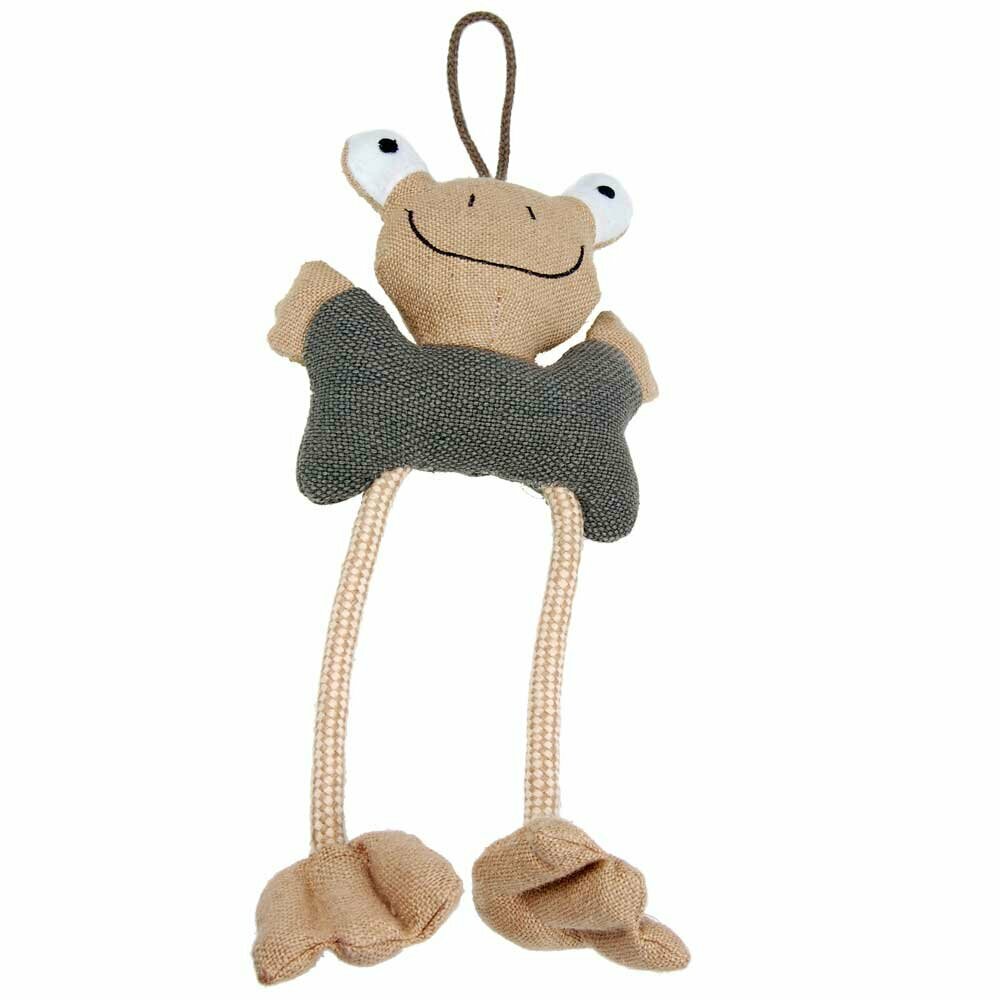 Dog toy made of natural fibers - Frog dog toy