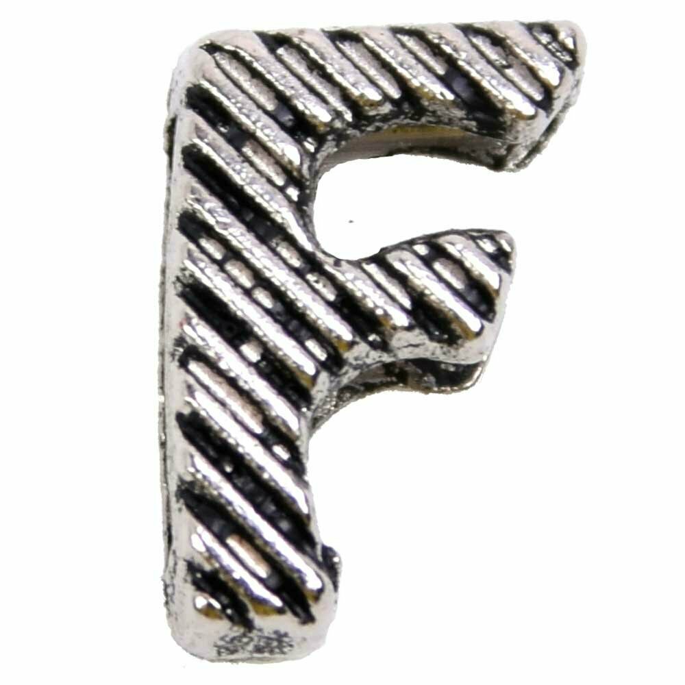 Designer letter F for dog collars and cat collars