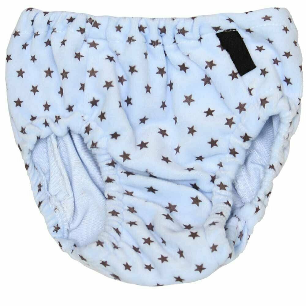 Sanitary panties for dogs babyblue with stars