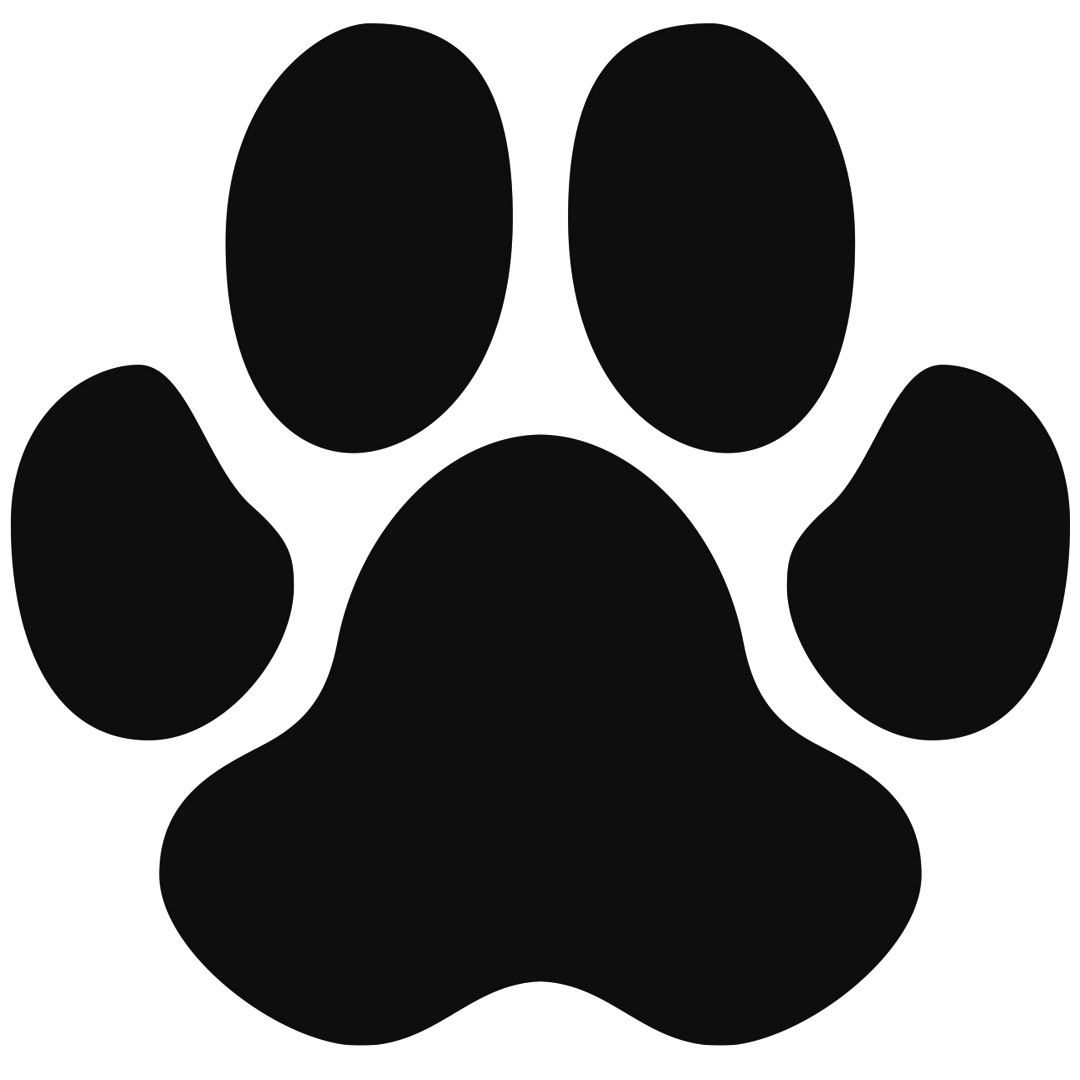 Dog paw stickers as dog grooming supplies for advertising purposes or as car decoration for breeders and dog lovers.