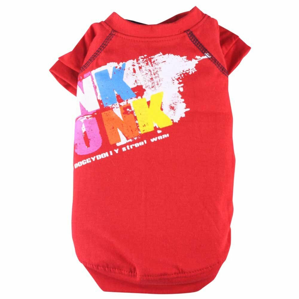 DoggyDolly Punky to Funk Red Dog Shirt