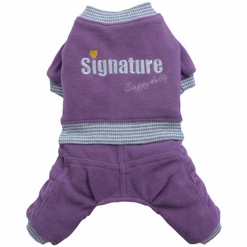 warm coat for dogs mauve from DoggyDolly W172