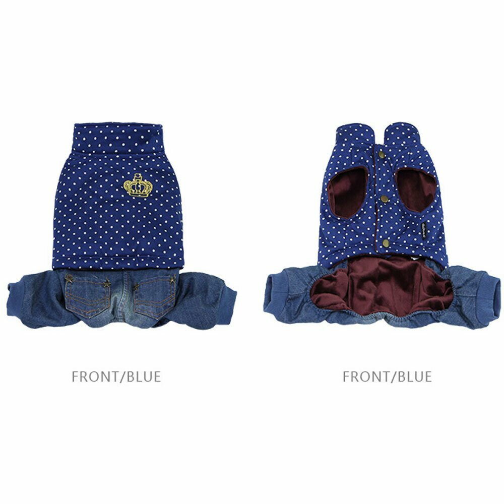 Front and rear view of this Royalene® dog fashion