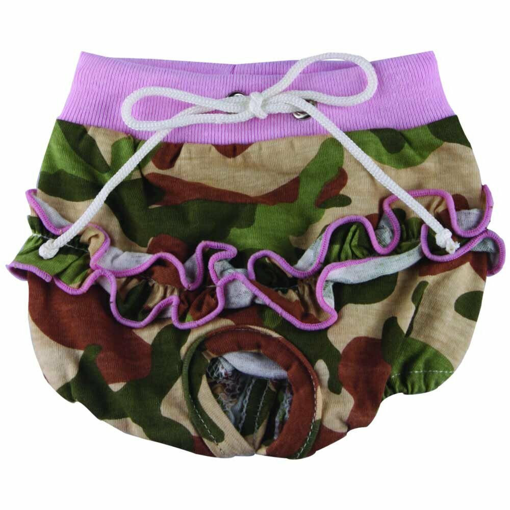 DoggyDolly SanitaryPink Camouflage With Trim