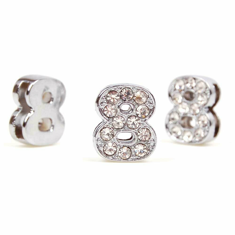 Rhinestone number 8 with 14 mm