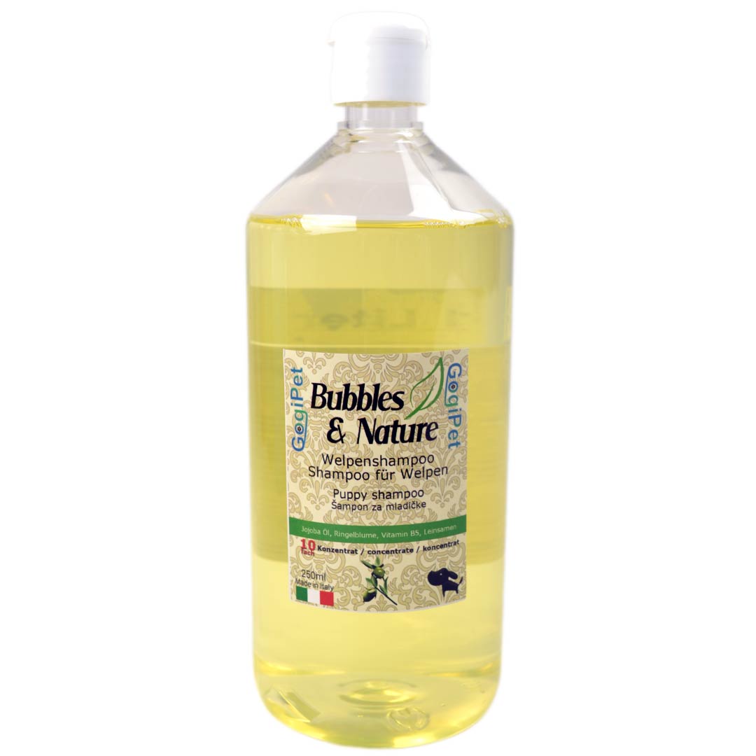 Mild puppy shampoo from the GogiPet Bubbles & Nature series
