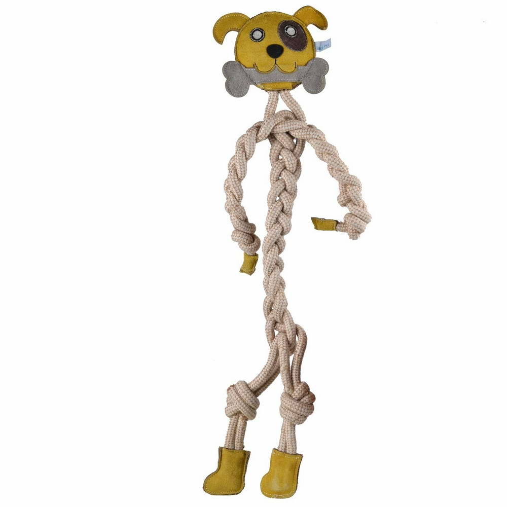 Dog toy GogiPet ® Naturetoy dog with bone 80 cm