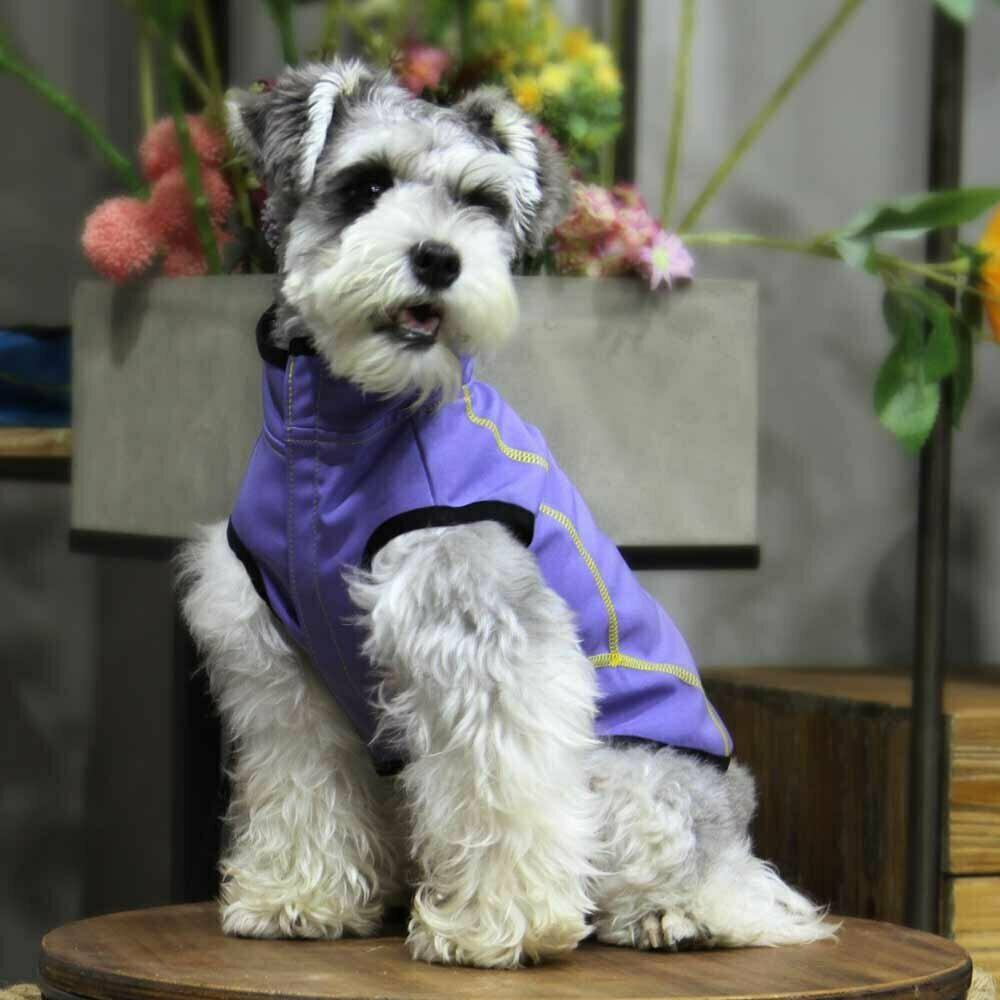 Dog raincoat "Outdoor Wear" Purple sleeveless
