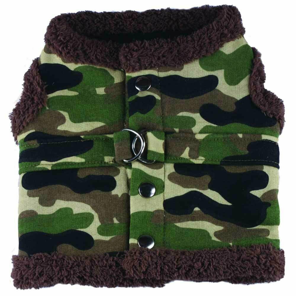 Winter soft chest harness for dogs Camouflage - Armystyle