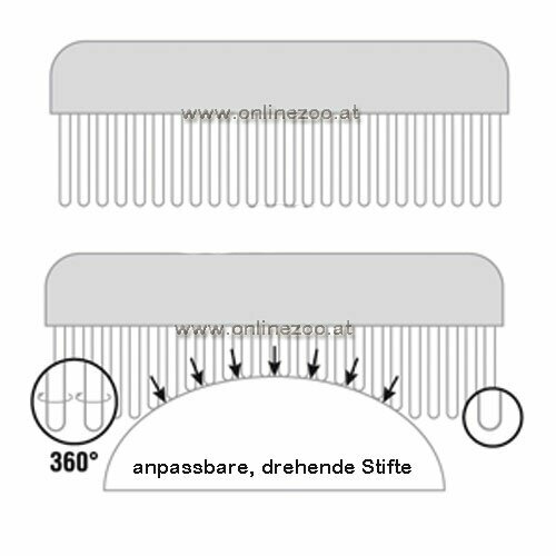 untangler comb with retractable teeth