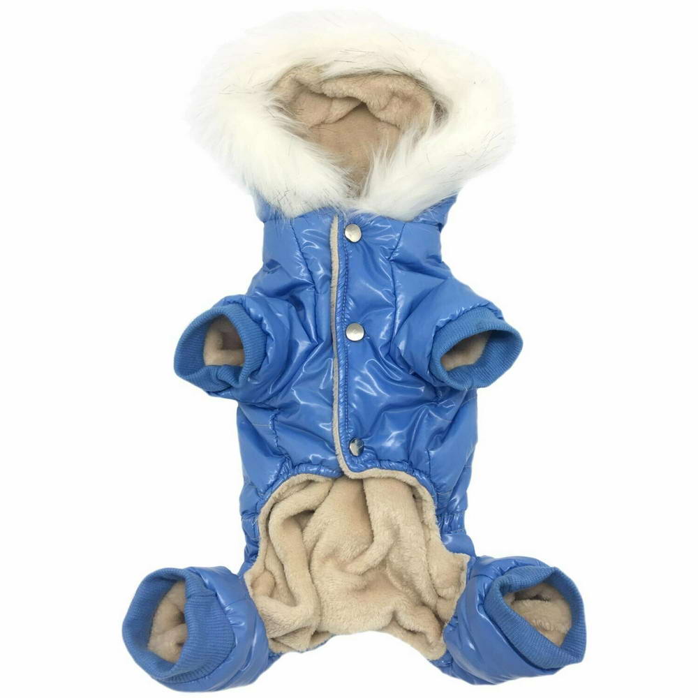 Beautiful, soft, warm dog coat blue