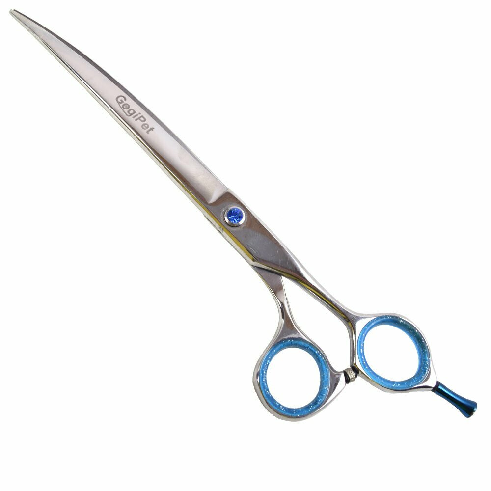 GogiPet Japanese steel scissors with 22 cm curved version