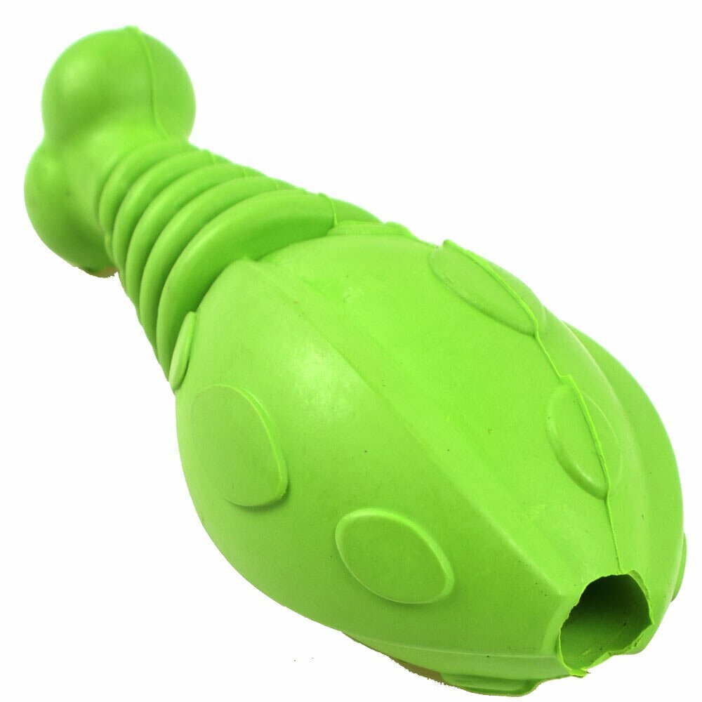 Dog toy made of rubber - tadpole with and without dog snacks