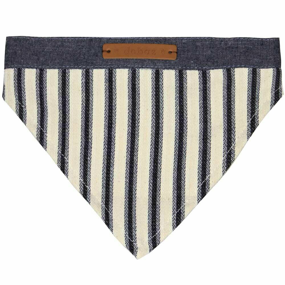 Dog collar or back cloth blue striped