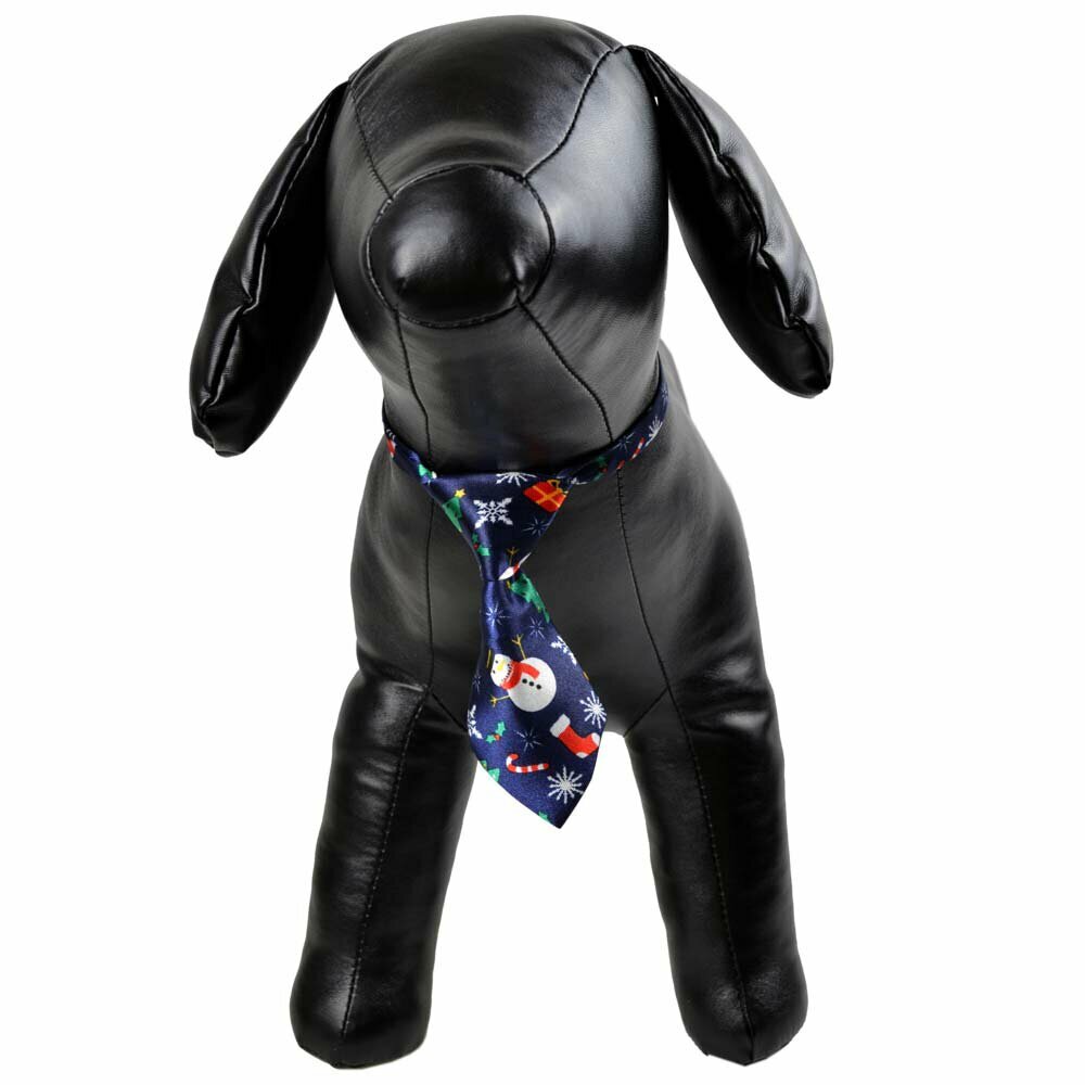Necktie for dogs blue for Christmas