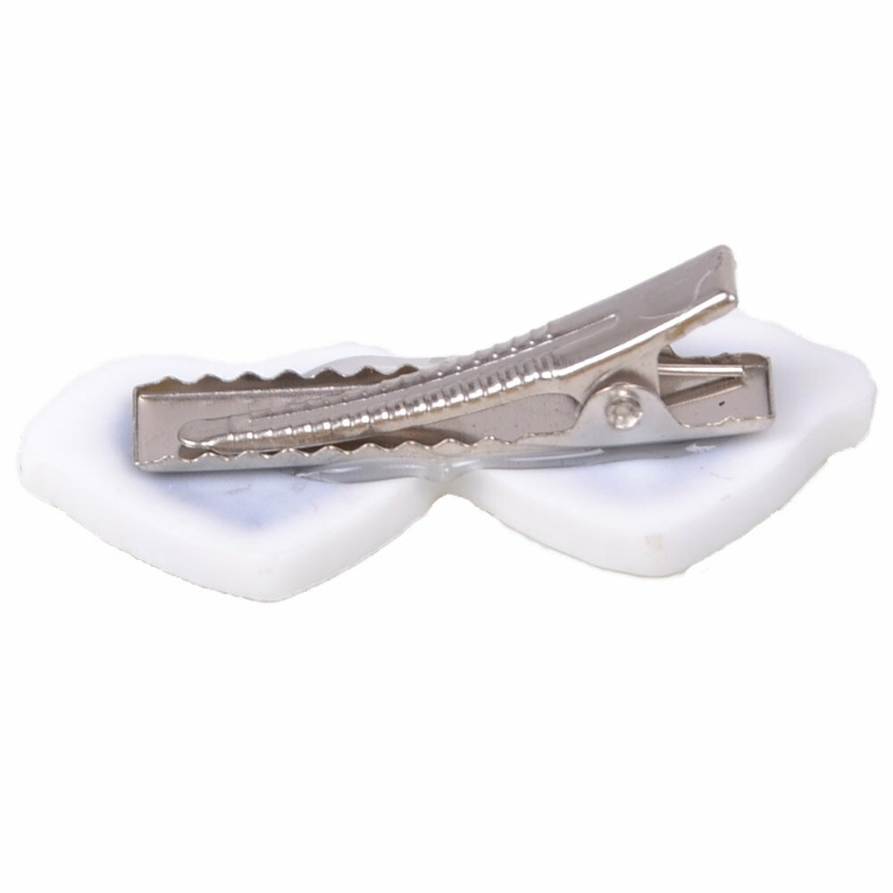 Hair clip for dogs - white dog sunglasses