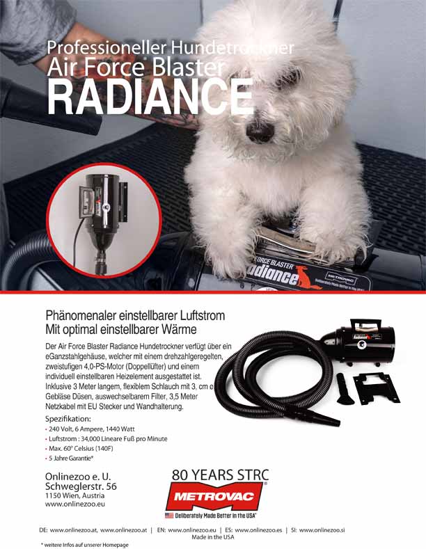 Metro Radiance pet dryer