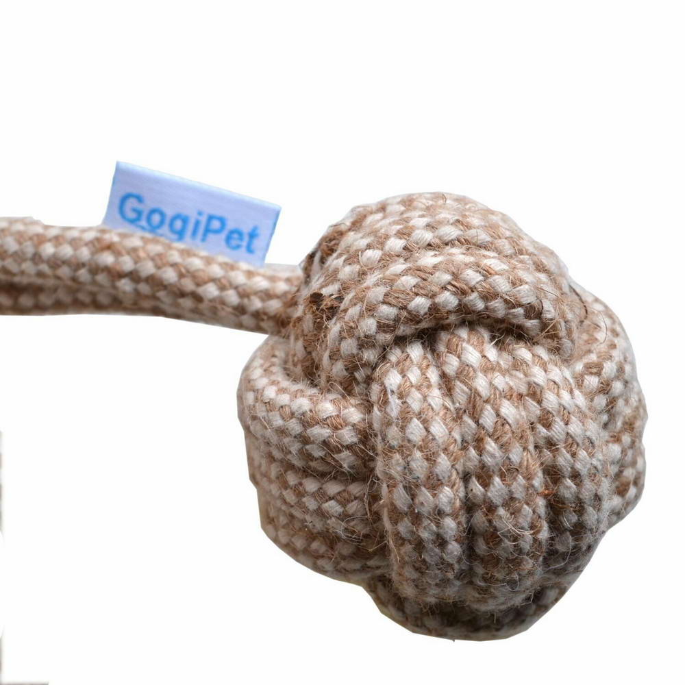 GogiPet dog toy made of natural fibres