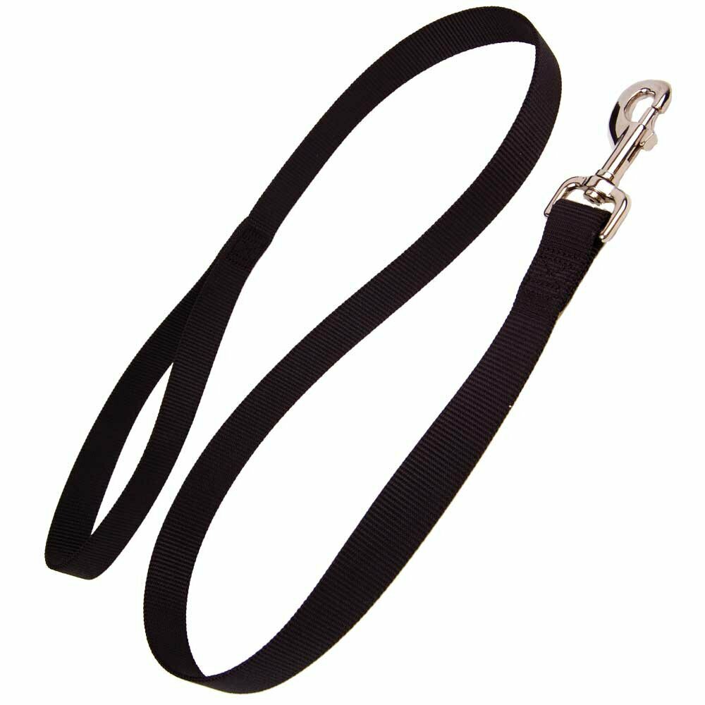 Nylon dog leash black