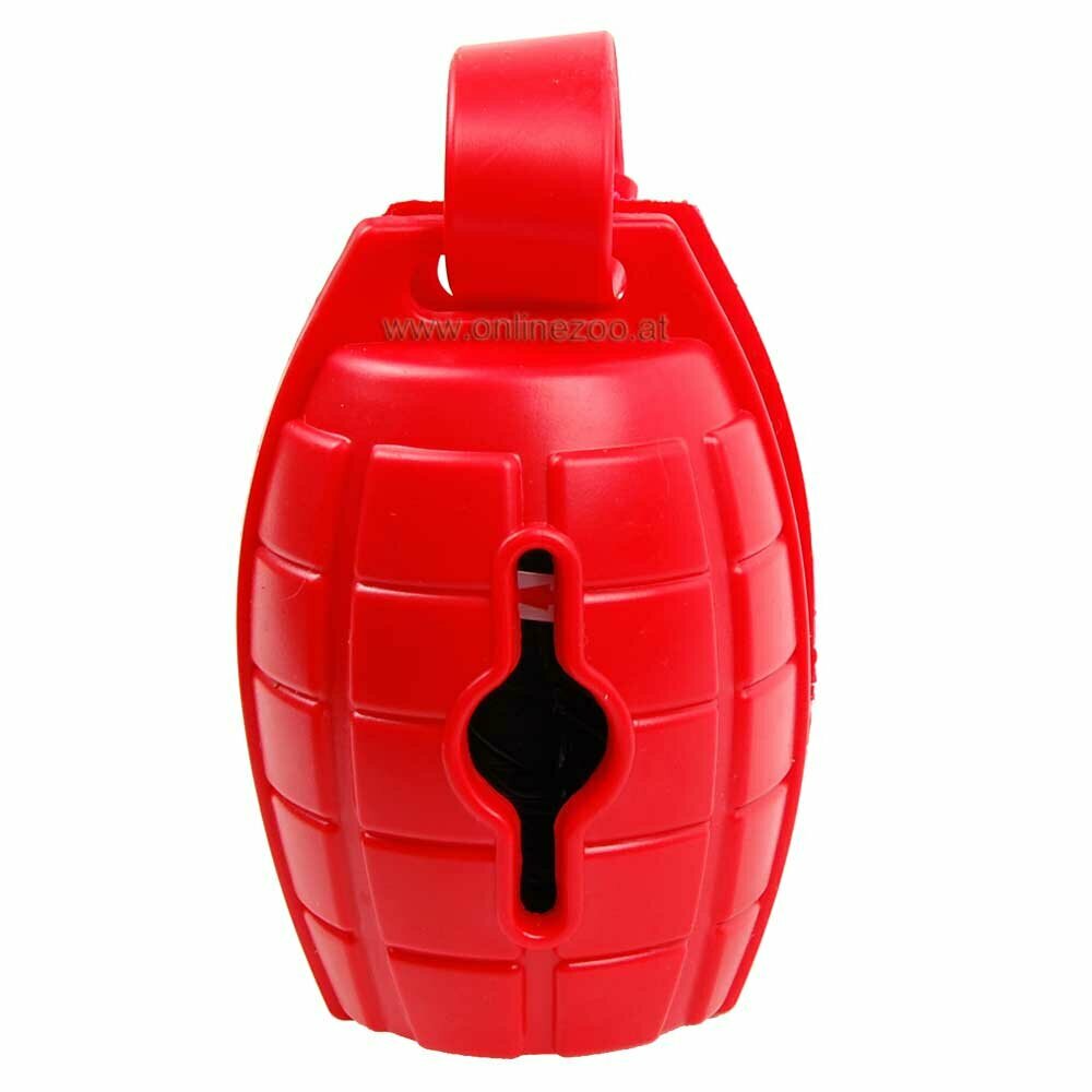 Dog waste bag dispenser red grenade