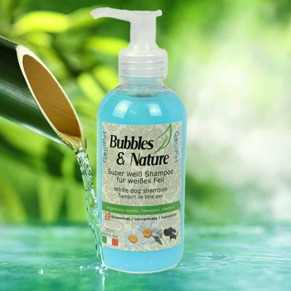 Bubbles & Nature dog shampoo "Super White" for silver and white dogs
