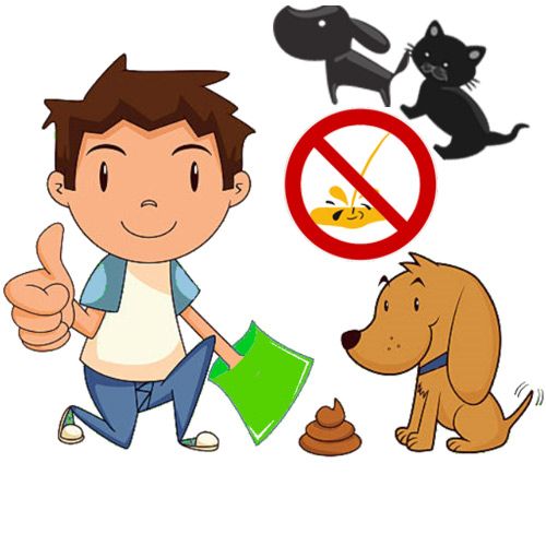 Urine eliminator, pet nappies and poop bags