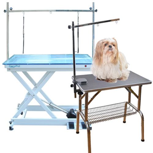 Grooming tables and accessories