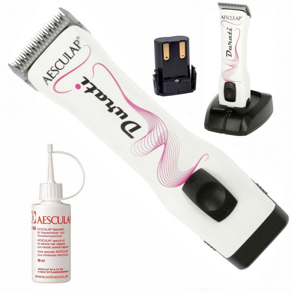 Aesculap dog clipper Durati, Pro white with blade Size 10